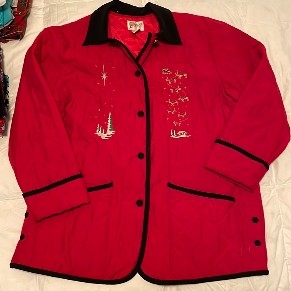 Red and black Xmas Jacket